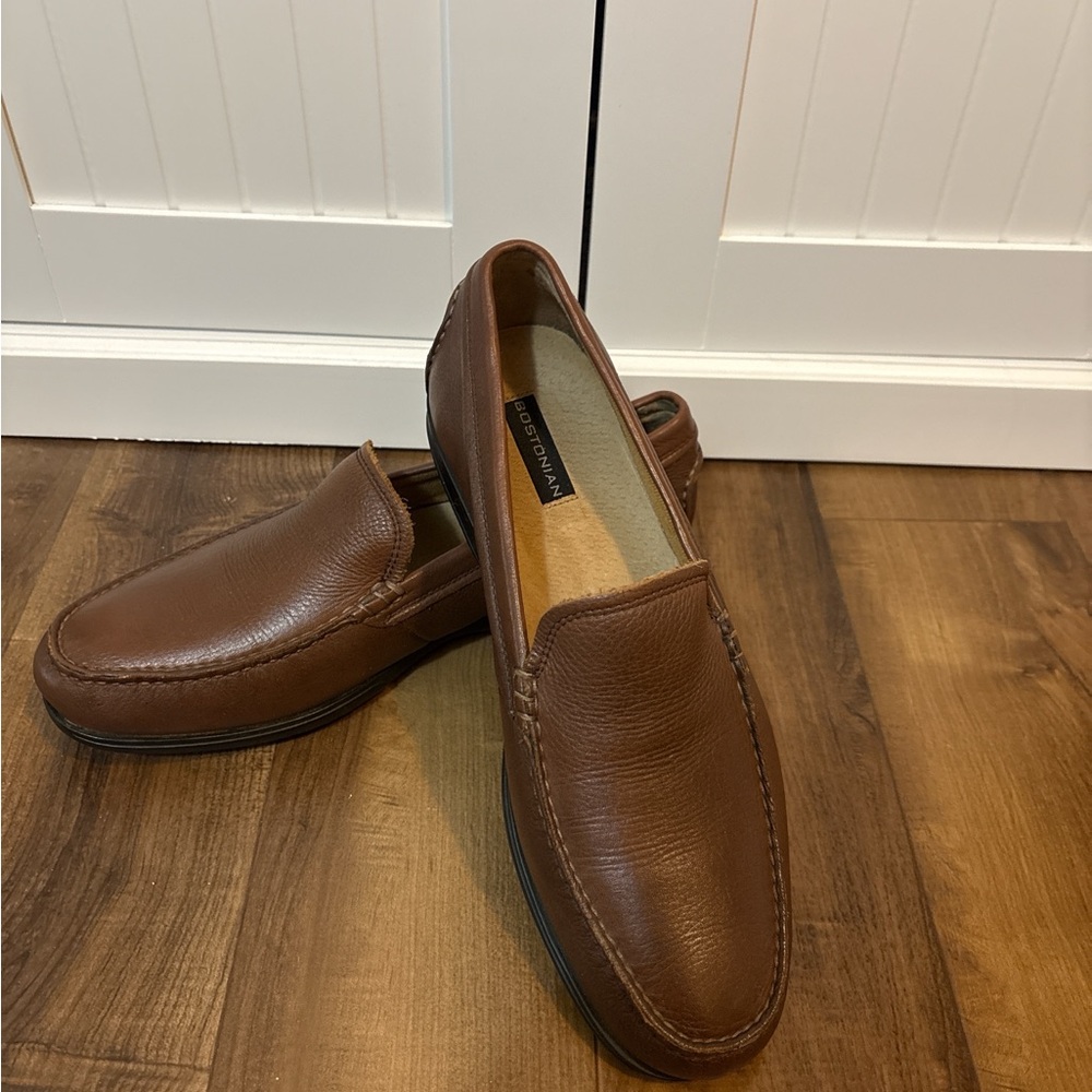 Bostonian Brown Leather Loafers Men’s 10.5 Business Casual Comfort